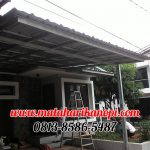 Hasil Pemasangan Kanopi Baja Ringan Atap Spandek Ekonomis di Tanah Baru Beji Depok