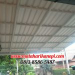 Hasil Pemasangan Kanopi Baja Ringan Atap Alderon Sunpanel di Cinere Depok
