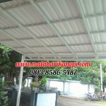 Hasil Pemasangan Kanopi Baja Ringan Atap Alderon Sunpanel di Cinere Depok