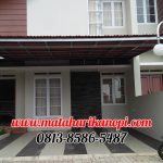 Hasil Pemasangan Kanopi Baja Ringan Atap Go Green Merah Type Ekonomis di Perum Mahoni Beji Timur Depok