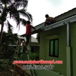 Hasil Pemasangan Kanopi Baja Ringan Atap Spandek Ekonomis di Perum Sasak Panjang Permai