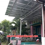 Hasil Pemasangan Kanopi Baja Ringan Atap Spandek Peredam Paket Super Elegan di Pasir Putih Sawangan Depok