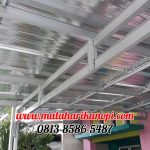 Hasil Pemasangan Kanopi Baja Ringan Atap Spandek Peredam Paket Super Elegan di Pasir Putih Sawangan Depok