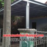 Hasil Pemasangan Kanopi Baja Ringan Atap Spandek Standar di Gg. Nyamuk Citayem Depok