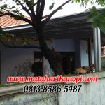 Hasil Pemasangan Kanopi Baja Ringan Atap Spandek Standar di Gg. Nyamuk Citayem Depok