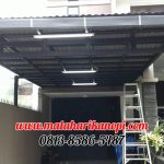 Hasil Pemasangan Kanopi Baja Ringan Atap Go Green Abu-abu di Bogor