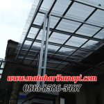 Hasil Pemasangan Kanopi Baja Ringan Atap Solartuff (Serenity) Standar Gelombang Spandek di Pabuaran Cibinong