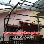 Hasil Pemasangan Kanopi Baja Ringan Atap Solartuff (Serenity) Standar Gelombang Spandek di Pabuaran Cibinong