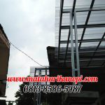 Hasil Pemasangan Kanopi Baja Ringan Atap Solartuff (Serenity) Standar Gelombang Spandek di Pabuaran Cibinong