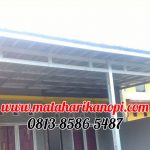 Hasil Pemasangan Kanopi Baja Ringan Atap Spandek Elegan Plus Cremona di Graha Mulya Cibinong