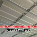 Hasil Pemasangan Kanopi Baja Ringan Atap Spandek Elegan Plus Cremona di Graha Mulya Cibinong