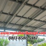 Hasil Pemasangan Kanopi Baja Ringan Atap Spandek Elegan Plus Cremona di Graha Mulya Cibinong