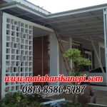 Hasil Pemasangan Kanopi Baja Ringan Atap Alderon Sunpanel Super Elegan Plus Cat Putih di Green Cempaka Cibubur Jakarta Timur