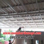 Hasil Pemasangan Kanopi Baja Ringan Atap Alderon Sunpanel Plus Cat Putih Depok