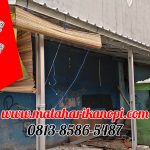 Hasil Pemasangan Kanopi Baja Ringan Atap Spandek Ekonomis di Idomaret H Dimun Cilodong Depok