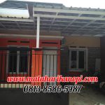 Hasil Pemasangan Kanopi Baja Ringan Atap Spandek Elegan Plus Cat Putih di Grand Makko Lake Cilodong Depok