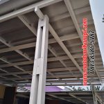 Hasil Pemasangan Kanopi Baja Ringan Atap Spandek Elegan Plus Cat Putih di Grand Makko Lake Cilodong Depok