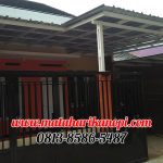 Hasil Pemasangan Kanopi Baja Ringan Atap Spandek Elegan Plus Cat Putih di Grand Makko Lake Cilodong Depok