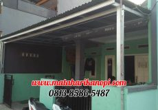 Hasil Pemasangan Kanopi Baja Ringan Atap Go Green Standar Murah