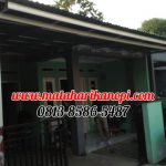 Hasil Pemasangan Kanopi Baja Ringan Atap Go Green Standar Murah