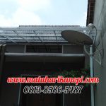 Hasil Pemasangan Kanopi Baja Ringan Atap Solartuff (Serenity) Clear Super Elegan Plus Cat Putih di Puri Hasanah 5 Mampang Depok