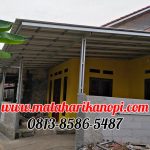 Hasil Pemasangan Kanopi Baja Ringan Atap Spandek Ekonomis di Sukmajaya Depok