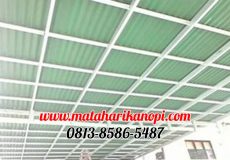 Hasil Pemasangan Kanopi Baja Ringan Atap Go Green Super Elegan