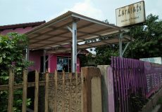 Hasil Pemasangan Kanopi Baja Ringan Atap Alderon RS di Pitara Depok