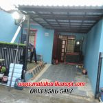 Hasil Pemasangan Kanopi Baja Ringan Atap Alderon Biru di Bogor