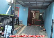 Hasil Pemasangan Kanopi Baja Ringan Atap Alderon Biru di Bogor