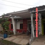 Hasil Pemasangan Kanopi Baja Ringan Atap Alderon Sunpanel Super Elegan Plus Cat Putih di Sumber Jaya Residence Tambun Bekasi