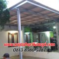 Hasil Pemasangan Kanopi Baja Ringan Atap Alderon RS di Cluster Lavinia Residence Sawangan Depok