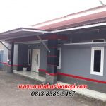 Hasil Pemasangan Kanopi Baja Ringan Atap Go Green Merah Standar di Pabuaran Cibinong