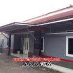 Hasil Pemasangan Kanopi Baja Ringan Atap Go Green Merah Standar di Pabuaran Cibinong