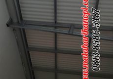 Hasil Pemasangan Kanopi Baja Ringan Atap Solartuff mix Alderon RS di Perum Bukit Golf, Blok EE9 NO.5, Cibubur, Jakarta Timur