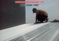 Hasil Pemasangan Kanopi Baja Ringan Atap Solartuff mix Alderon RS di Perum Bukit Golf, Blok EE10 No.20, Cibubur, Jakarta Timur