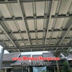 Hasil Pemasangan Kanopi Baja Ringan Atap Spandek Standar di Perum Crystal Residence Blok E9 Bojong Gede Bogor