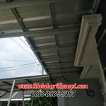 Hasil Pemasangan Kanopi Baja Ringan Atap Spandek Standar di Perum Crystal Residence Blok E9 Bojong Gede Bogor