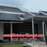 Hasil Pemasangan Kanopi Baja Ringan Atap Spandek Standar di Perum Crystal Residence Blok E9 Bojong Gede Bogor
