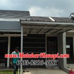 Hasil Pemasangan Kanopi Baja Ringan Atap Spandek Standar di Perum Crystal Residence Blok E9 Bojong Gede Bogor
