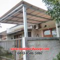 Hasil Pemasangan Kanopi Baja Ringan Murah Atap Alderon RS Type Standar di Jl. Nurmainah, Cikumpa, Sukmajaya, Depok