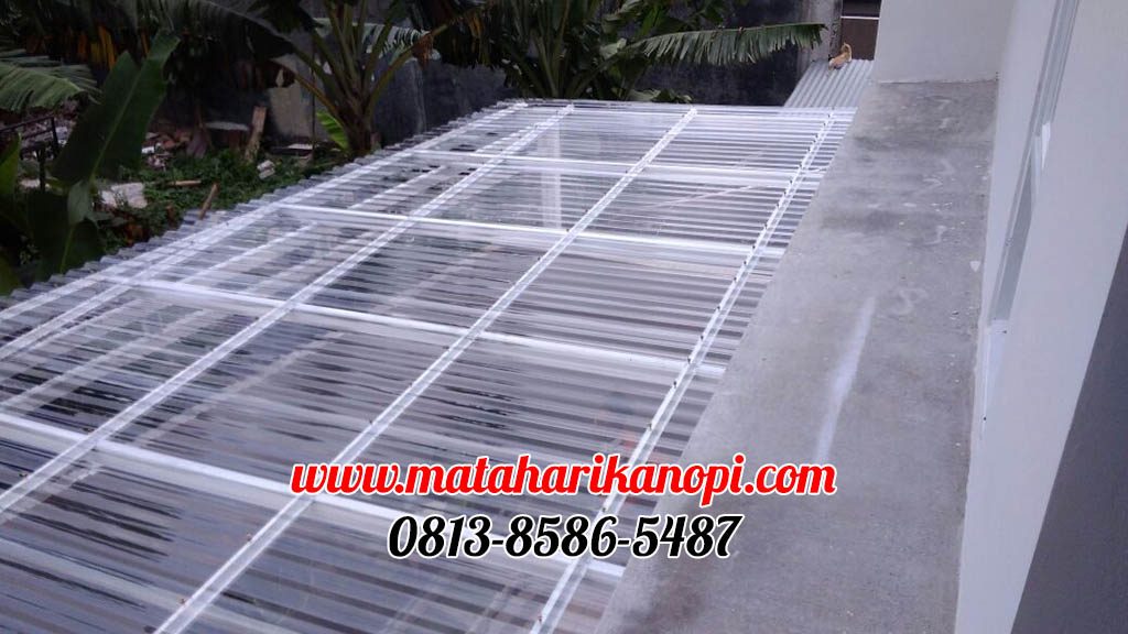 Hasil Pemasangan Kanopi Baja Ringan Atap Solartuff di Cimanggis, Depok
