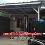 Hasil Pemasangan Kanopi Baja Ringan Atap Spandek Standar di Rawageni Depok