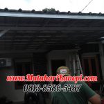 Hasil Pemasangan Kanopi Baja Ringan Atap Spandek Standar di Rawageni Depok