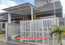 Hasil Pemasangan Kanopi Baja Ringan Murah Atap Alderon RS di Taman Melati Indah Premier, Pengasinan, Sawangan, Depok