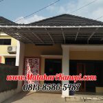 Hasil Pemasangan Kanopi Baja Ringan Atap Spandek Ekonomis di Griya Agisna 3 Cilodong Depok