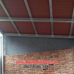 Hasil Pemasangan Kanopi Baja Ringan Atap Go Green Standar di Puri Insani 1 Grand Depok City