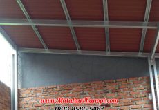 Hasil Pemasangan Kanopi Baja Ringan Atap Go Green Standar di Puri Insani 1 Grand Depok City