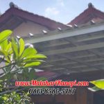 Hasil Pemasangan Kanopi Baja Ringan Atap Spandek Super Elegan di Jembatan Serong Cipayung Depok