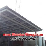 Hasil Pemasangan Kanopi Baja Ringan Atap Spandek Super Elegan Plus Cat Putih di Mulya Residence 6 Blok C3 Sukmajaya Depok